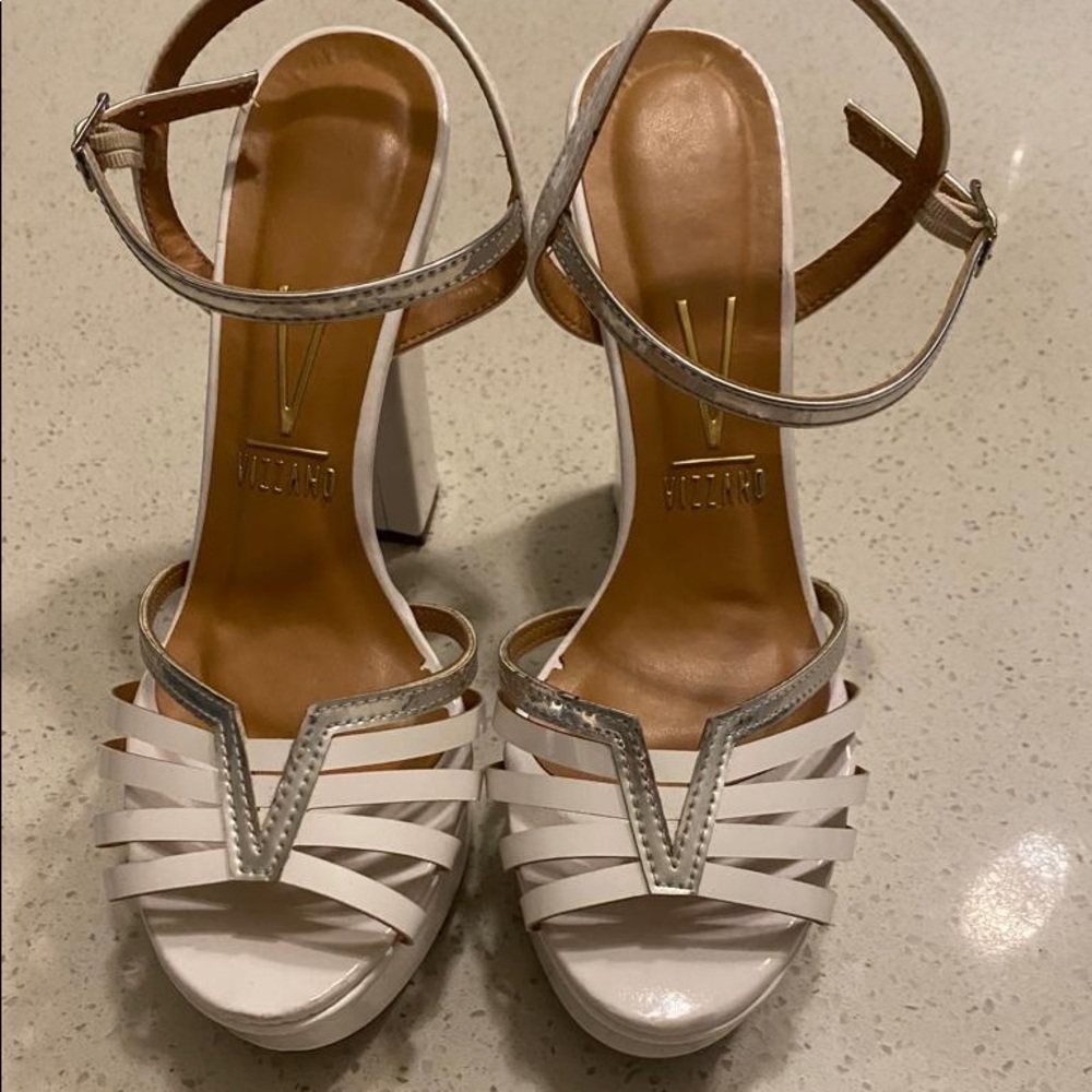 NWOT White Platform Heels